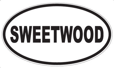 SWEETWOOD - Oval Sticker