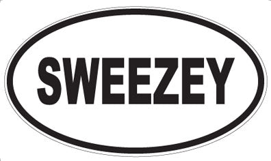 SWEEZEY - Oval Sticker