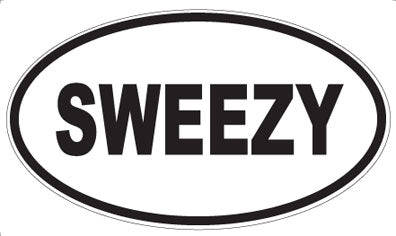 SWEEZY - Oval Sticker