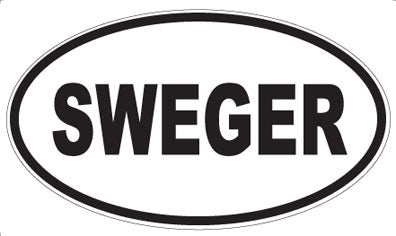 SWEGER - Oval Sticker