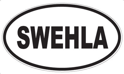 SWEHLA - Oval Sticker