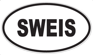 SWEIS - Oval Sticker