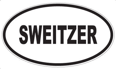 SWEITZER - Oval Sticker