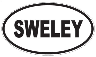 SWELEY - Oval Sticker
