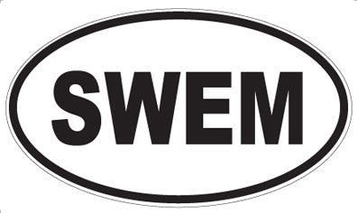 SWEM - Oval Sticker