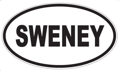 SWENEY - Oval Sticker