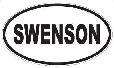 SWENSON - Oval Sticker