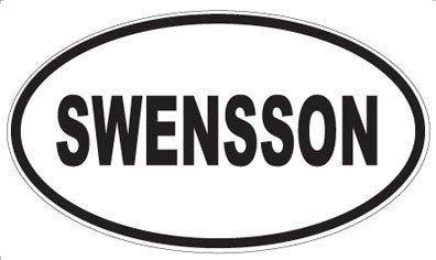 SWENSSON - Oval Sticker