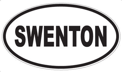 SWENTON - Oval Sticker