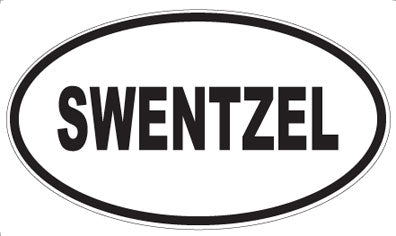 SWENTZEL - Oval Sticker