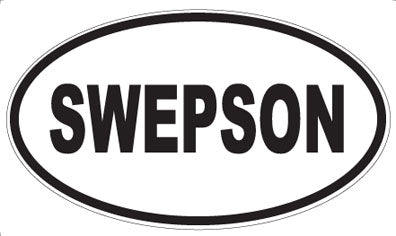 SWEPSON - Oval Sticker