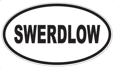 SWERDLOW - Oval Sticker