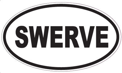 SWERVE - Oval Sticker