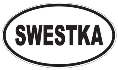 SWESTKA - Oval Sticker