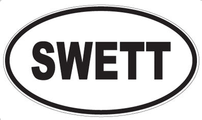SWETT - Oval Sticker