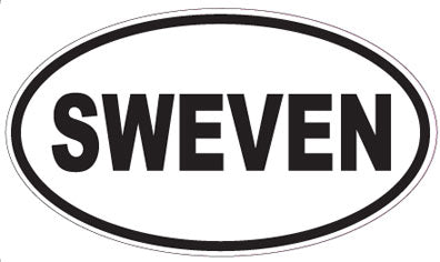 SWEVEN - Oval Sticker