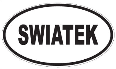SWIATEK - Oval Sticker