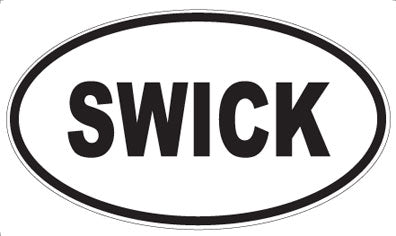 SWICK - Oval Sticker