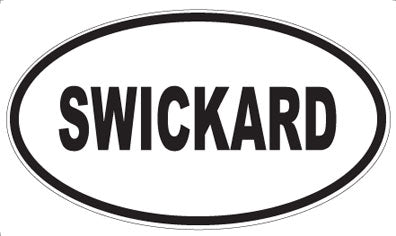 SWICKARD - Oval Sticker