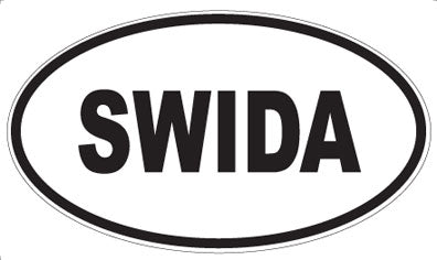 SWIDA - Oval Sticker