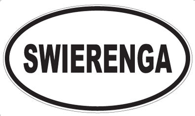 SWIERENGA - Oval Sticker