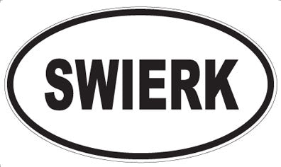 SWIERK - Oval Sticker