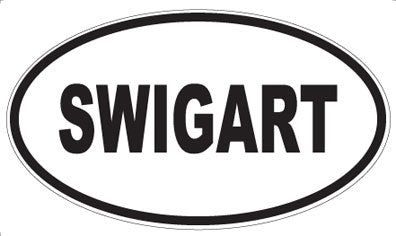 SWIGART - Oval Sticker