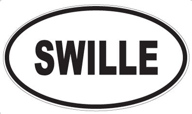 SWILLE - Oval Sticker