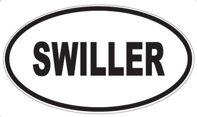 SWILLER - Oval Sticker