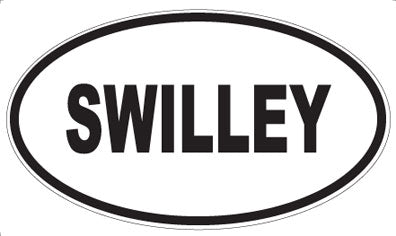 SWILLEY - Oval Sticker