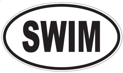 SWIM - Oval Sticker