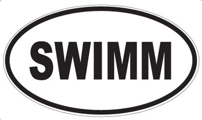 SWIMM - Oval Sticker