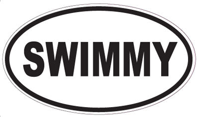 SWIMMY - Oval Sticker