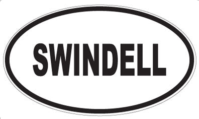 SWINDELL - Oval Sticker