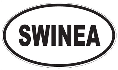 SWINEA - Oval Sticker
