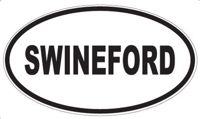 SWINEFORD - Oval Sticker