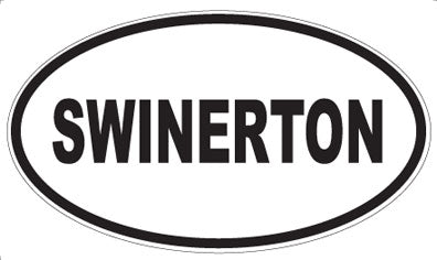 SWINERTON - Oval Sticker