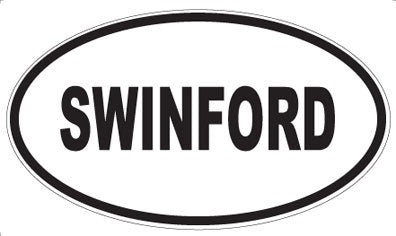 SWINFORD - Oval Sticker