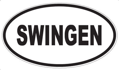 SWINGEN - Oval Sticker