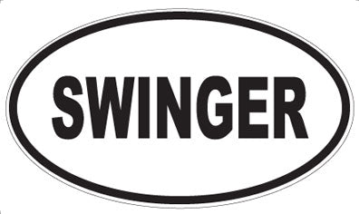 SWINGER - Oval Sticker