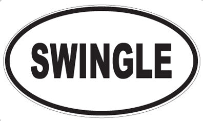 SWINGLE - Oval Sticker
