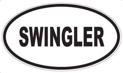SWINGLER - Oval Sticker