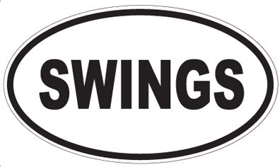 SWINGS - Oval Sticker