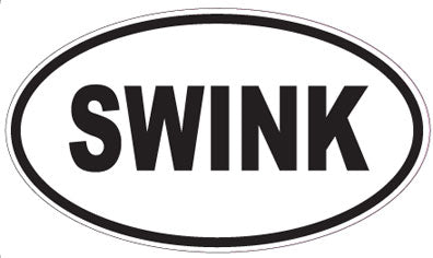 SWINK - Oval Sticker