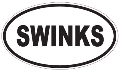 SWINKS - Oval Sticker
