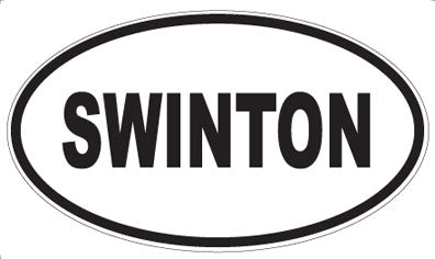 SWINTON - Oval Sticker