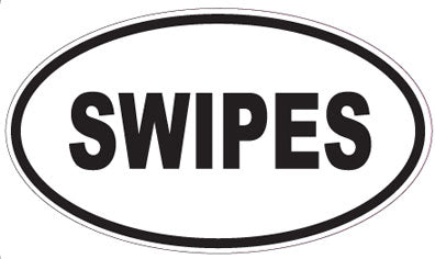 SWIPES - Oval Sticker