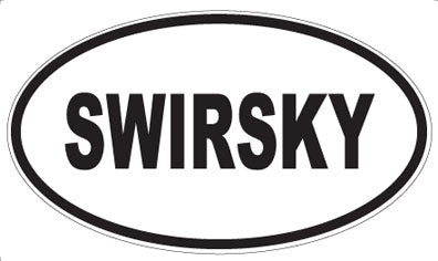 SWIRSKY - Oval Sticker