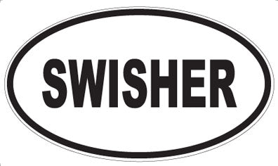 SWISHER - Oval Sticker