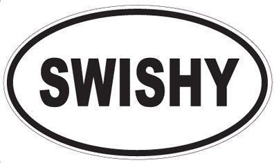 SWISHY - Oval Sticker